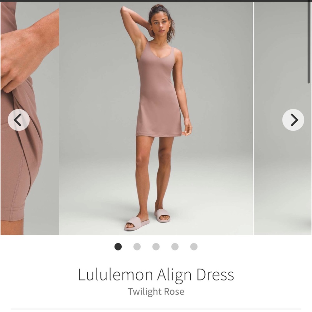 Lululemon Align Dress *Nulu Twilight Rose Sz 2
